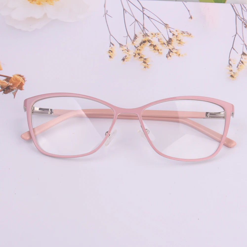 

Trendy glasses women Rhinestone generous big size Personality Tide pink crystal Imitation diamonds Oculos de grau femininos gafa