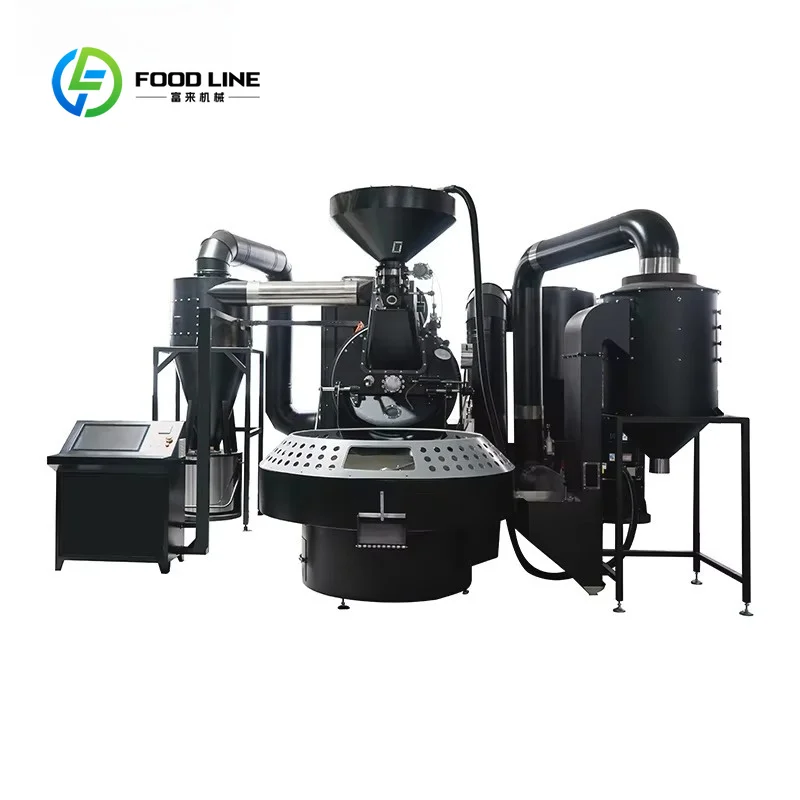 Coffee Bean Roasting Equipment 120kg Gas Industrial Fully Automatic Commercial Coffee Roaster FL Customized Wholesale