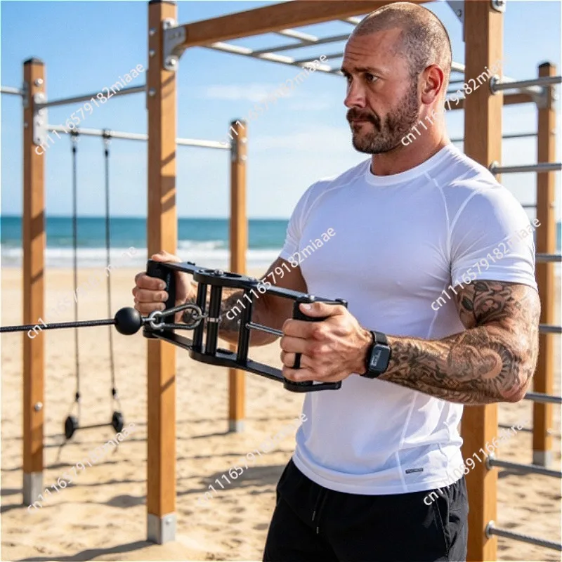 Gym Fitness Accessories Multifunctional Barbell Converter with High Pull Low Pull Handles and Rowing Handle Function