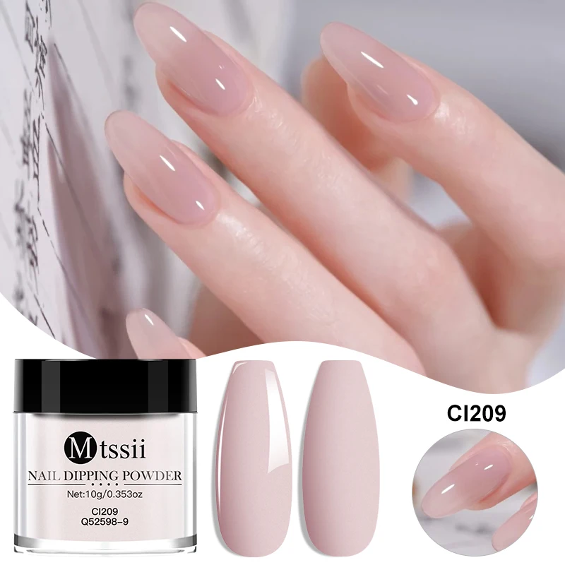 10g Nude Roze Nagel Dipping Powder Sprankelende Verloop Acrylpoeder Nagelglitter Stof Natuurlijk Droog Geen Lamp Uitharding Nodig Nagel Chrome - afbeelding 1