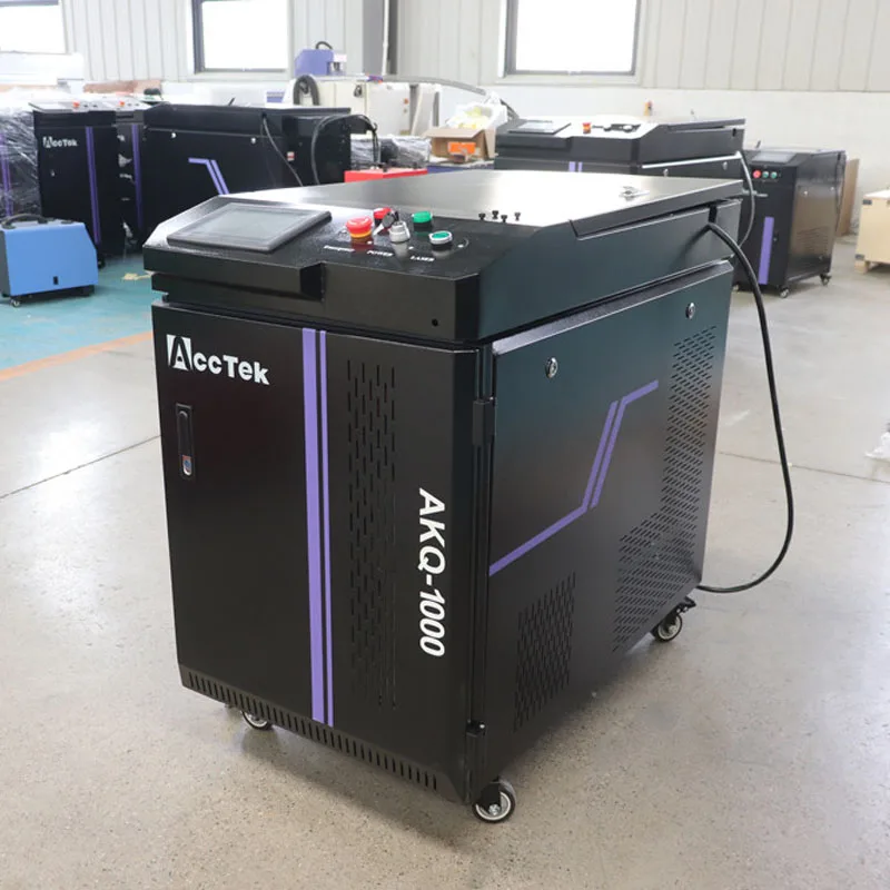 Pulsed Fiber Laser Cleaning Machine for Rust Removal Paint Oil Removing Cleaner Handheld 1000w 2000w