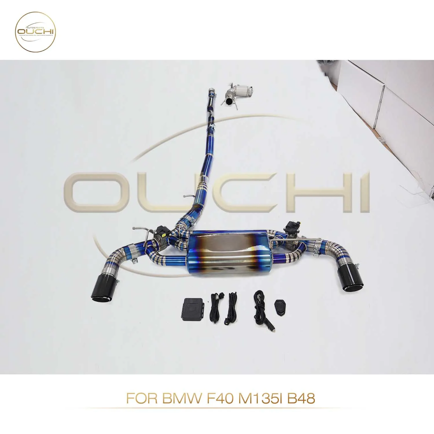 

OUCHI Factory Direct Sales Titanium Catback For BMW F40 M135i b48 With Catalysis SS304 Downpipe With Electronic Valve Exhaust
