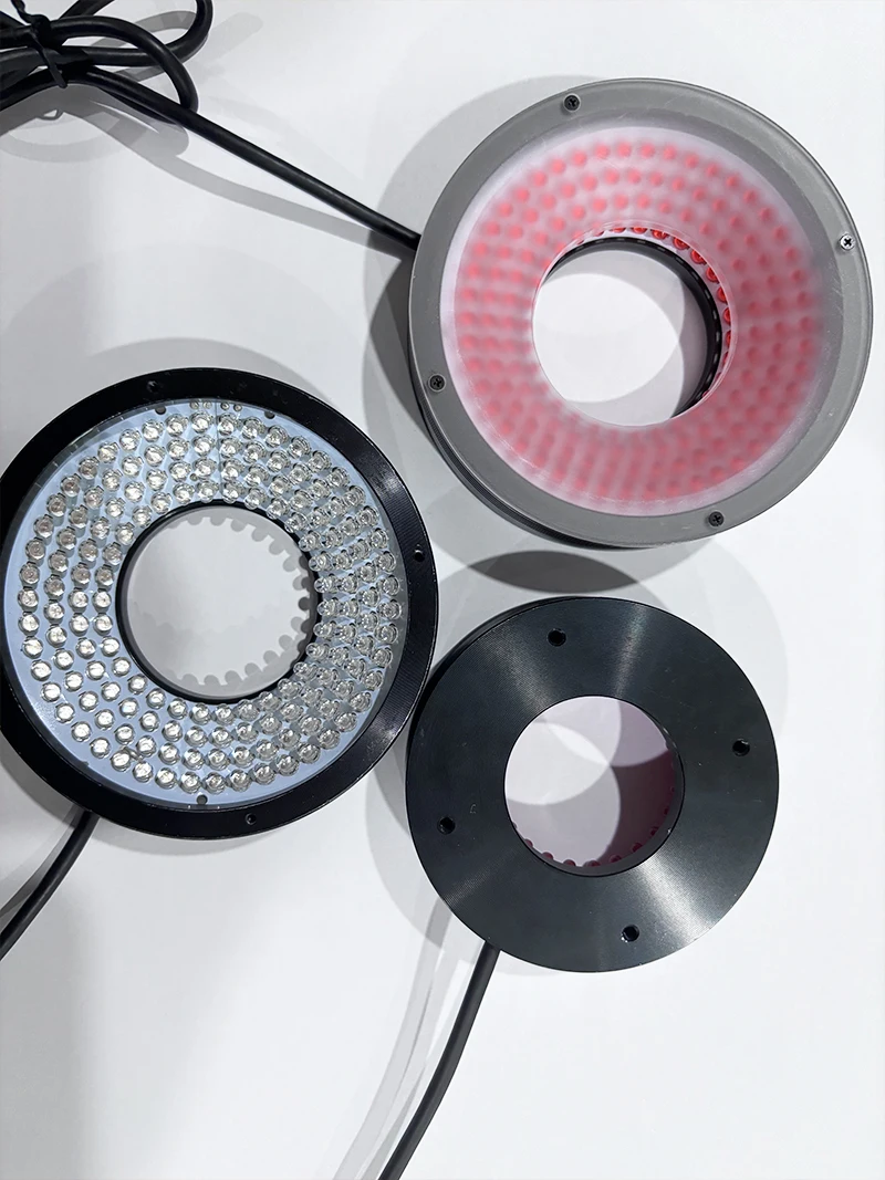 Industrial 60° LED Ring Light for Machine Vision – CCD Camera Illuminator for Automated Defect Detection