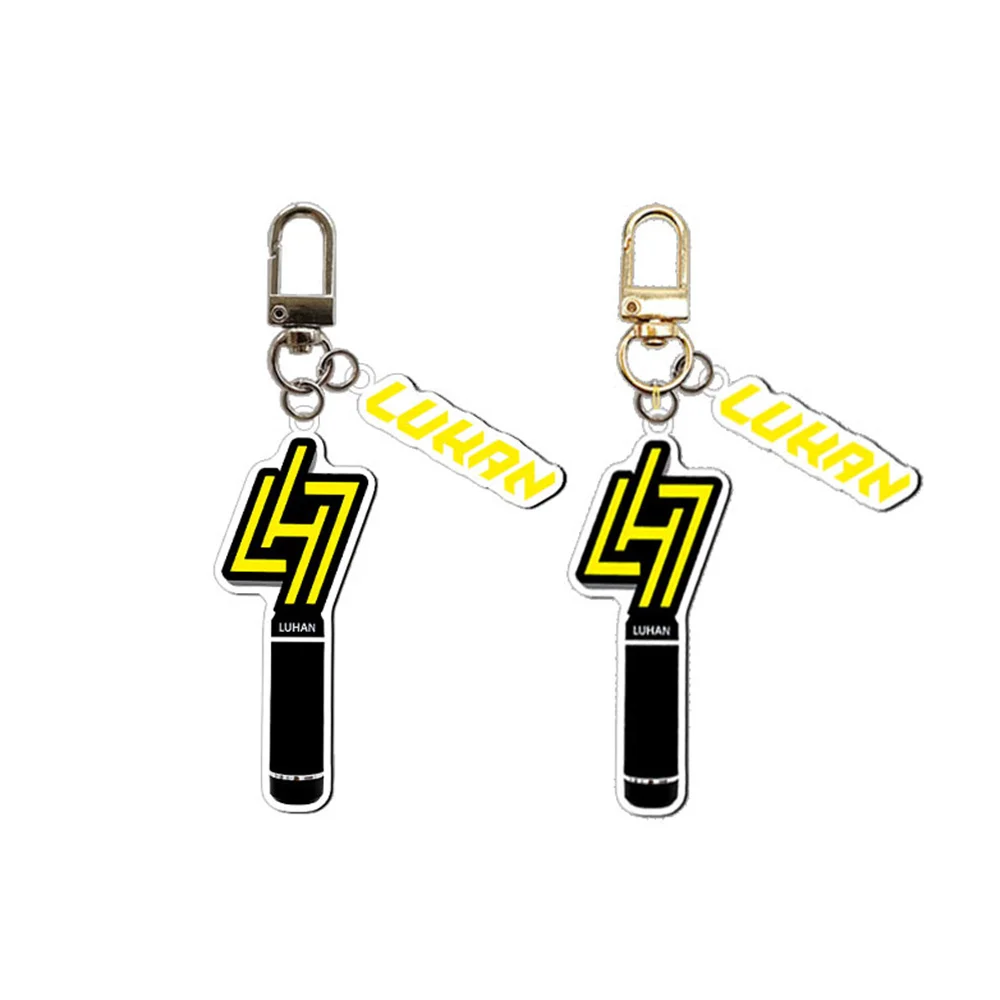 Популярный Idols LUHAN Season4 Азиатский тур Концертная поддержка Легкий акриловый брелок Высокое качество Двусторонняя печать Брелок Подарок