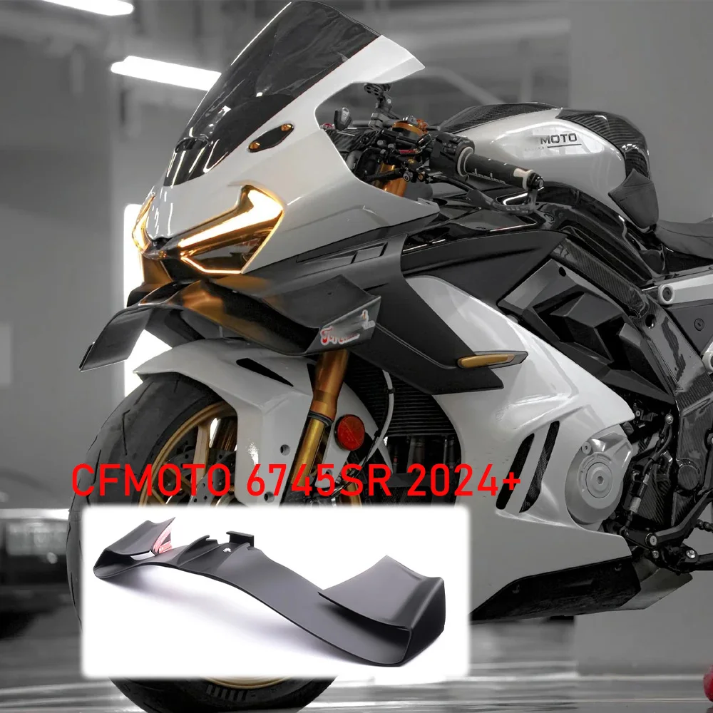 Pour CFMOTO 675SR spoiler avant spoiler inférieur lèvre inférieure GP WING DOWNFORCE spoiler avant nu 675SR-R 2024 2025