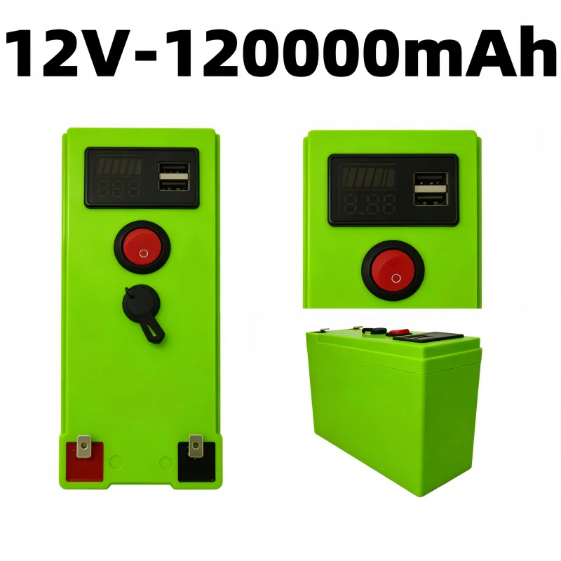 

Аккумулятор LiFePo4 100А 120Ач 12В с 4000+ циклами заряда, встроенной BMS и температурной защитой, для домашних систем хранения энергии и солнечных систем
