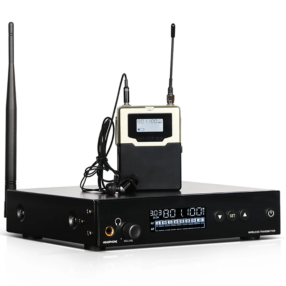 OEM Factory Low Price J8820 Professional UHF Wireless in Ear Monitor System with Monitoring Type for Stage, Recording Studio,