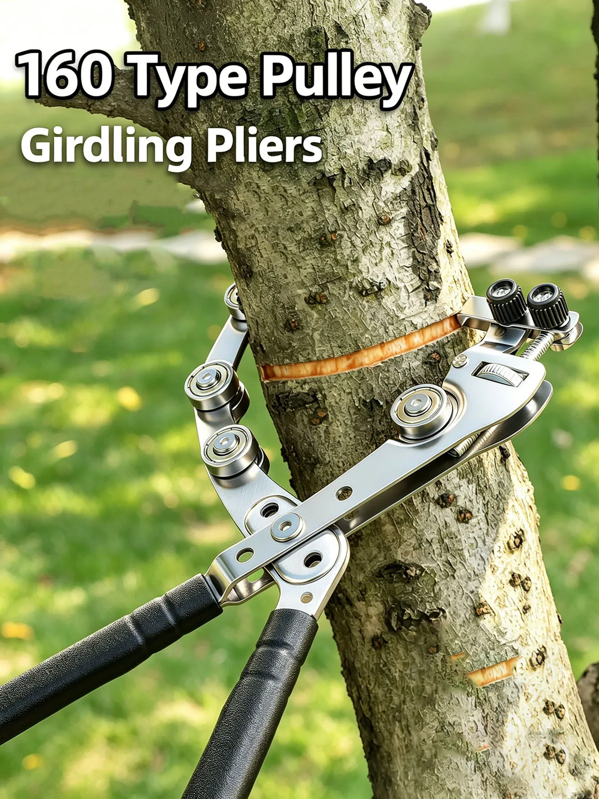 New Fruit Tree Ring Cutter Double Pulley Bark Peeler Girdling Pliers Pruning Shears For Citrus Jujube Apple Gardening Tool