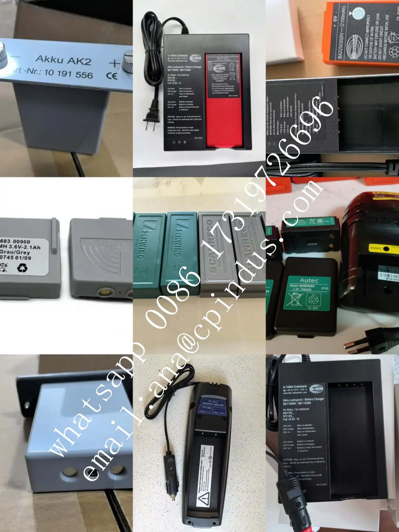 Batería HBC BA213020 BA213030 BA214061 471560 458017 67335006;262269004 putzmeister Control remoto repuestos para bomba de hormigón