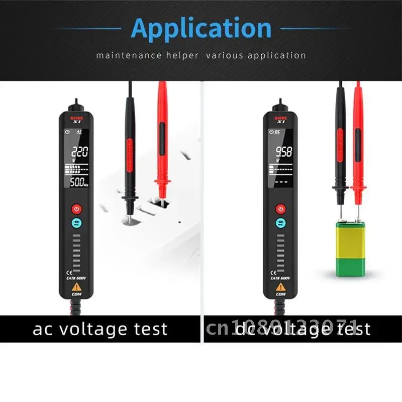 

BSIDE Voltage Tester Large LCD Live/Neutral Wire Check Breakpoint Locate Non Contact AC DC Voltage Sensor Pen