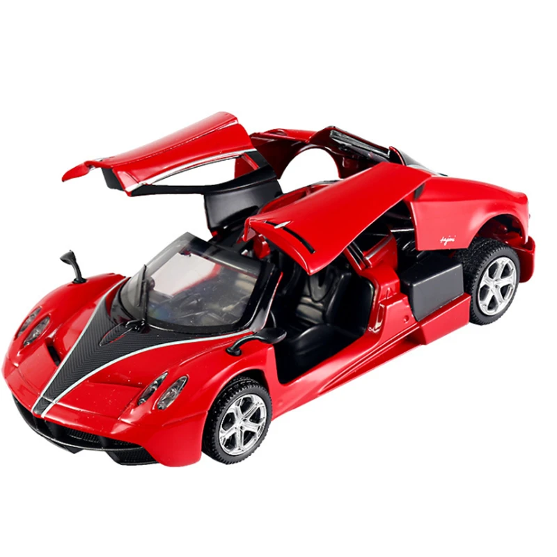 سيارة رياضية من Pagani Huayra Zonda-من خليط معدني ، لعبة محاكاة ، مجموعة نموذج سيارة ، هدية صوت وإضاءة ، 1:32