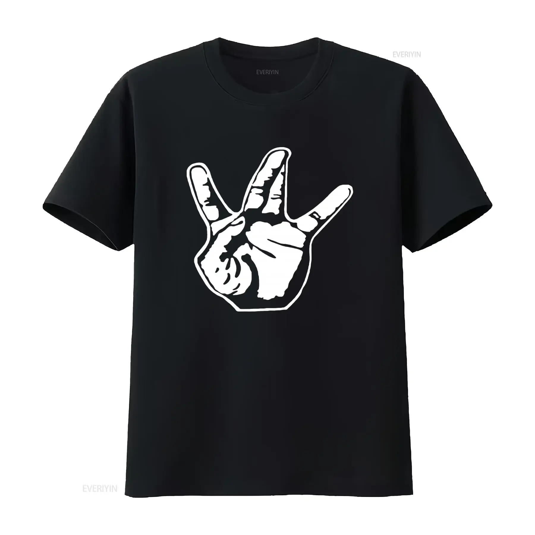 Hip Hop Westside Hand Sign Print T Shirt Cotton Streetwear  vintage Washed designer clothes Comfortable Unisex Slightly Stylish