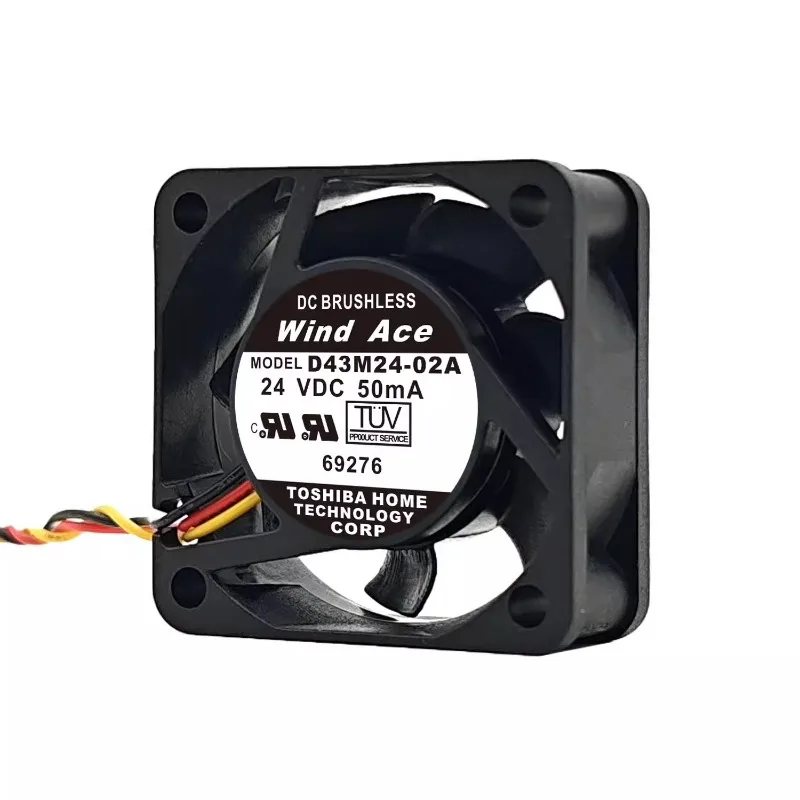 New Fan for Yaskawa G7/F7 Dedicated 3-wire Cooling Fan 24V 50mA D43M24-02A/01A 4015 40 * 40 * 15MM