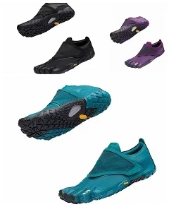 Chaussures Vibram FiveFingers pour femmes, à cinq doigts, style pieds nus, avec sangle réglable à scratch, semelle extérieure résistante à l'usure, pour la randonnée, le trekking, l'escalade et le fitness en extérieur