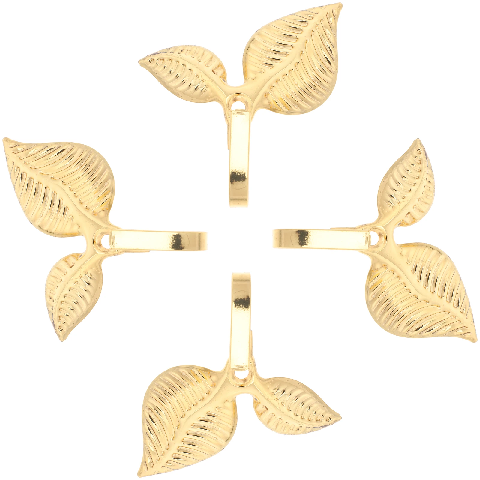 

4pcs Hooks Golden Vintage Design Heavy Duty Wall Mount Coats Hats Towel Rack Creative Decorative Home Utility