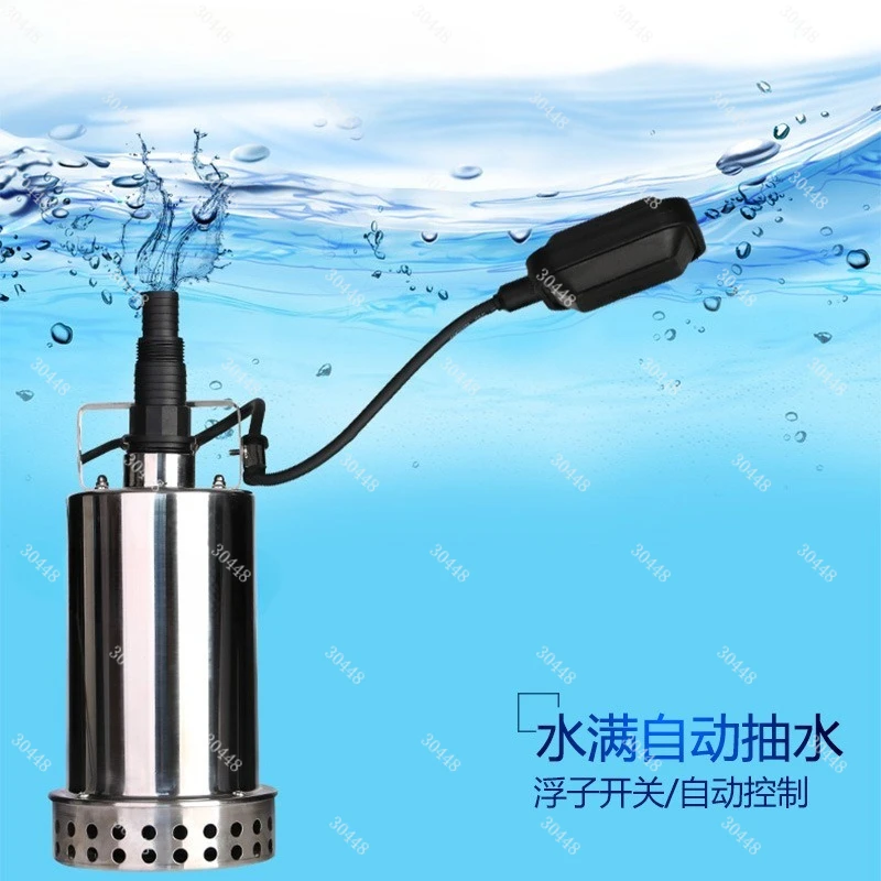 

Погружной насос из нержавеющей стали, небольшой бытовой водяной насос, канализационный насос для сельскохозяйственного орошения, 220 В