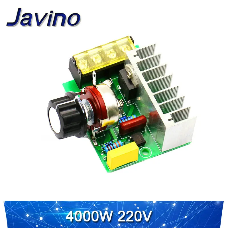 2000W thyristor governor 4000W motor AC 220V high power electronic voltage regulating and temperature regulating module