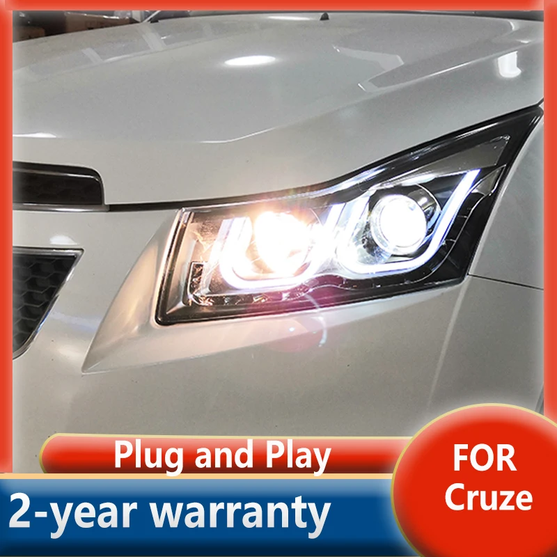 Head Lamp for Chevrolet Cruze Headlights 2009-2014  LED Headlight DRL Hid Bi Xenon Auto Accessories