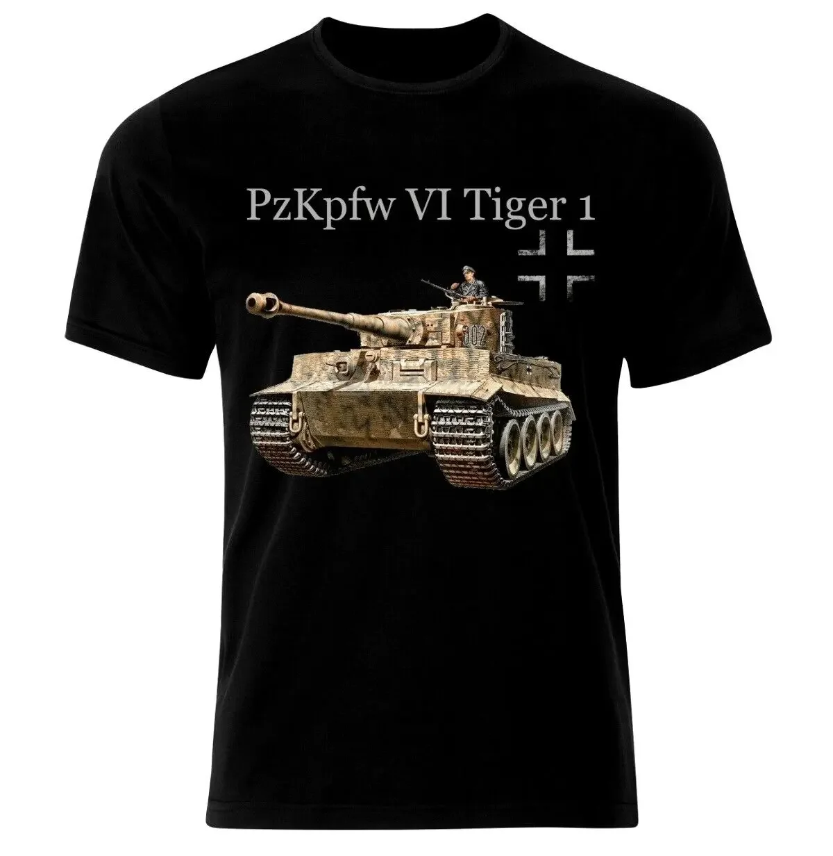 Wehrmacht Panzer VI Tiger 1 Tank T-Shirt 100% Cotton O-Neck Summer Short Sleeve Casual Mens T-shirt Size S-3XL