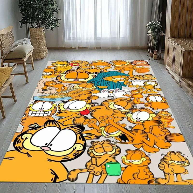 Funny Cartoon G-Garfield Soft Non-Slip Large Area Rug for Living Room,Bedroom Playroom Carpet Mat for Sofa,Home Decor Gift