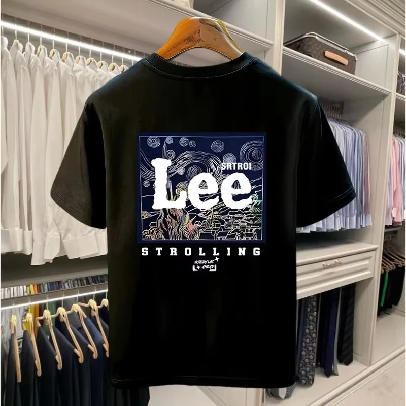 

2025 New Printed American Fashion Summer Fashion Trend Brand Men's and Women's Round Neck Short Sleeve T-shirt unisex