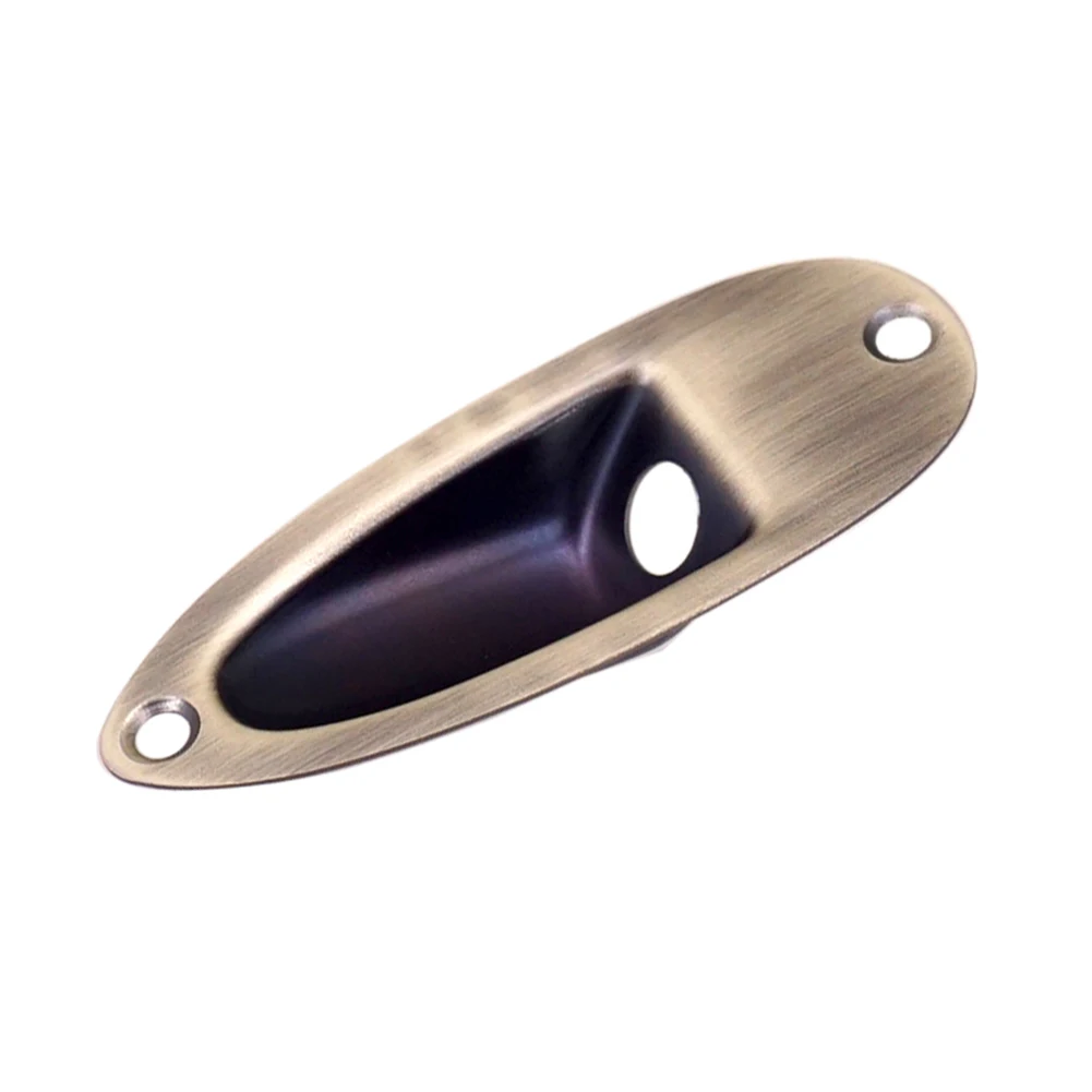 Metall Eingang Jack Buchse Platte Mit Schrauben Für ST Stil Elektrische Gitarre Chrom/Schwarz/Gold/Bronze/rot Kupfer Gitarre Zubehör – Detail 17