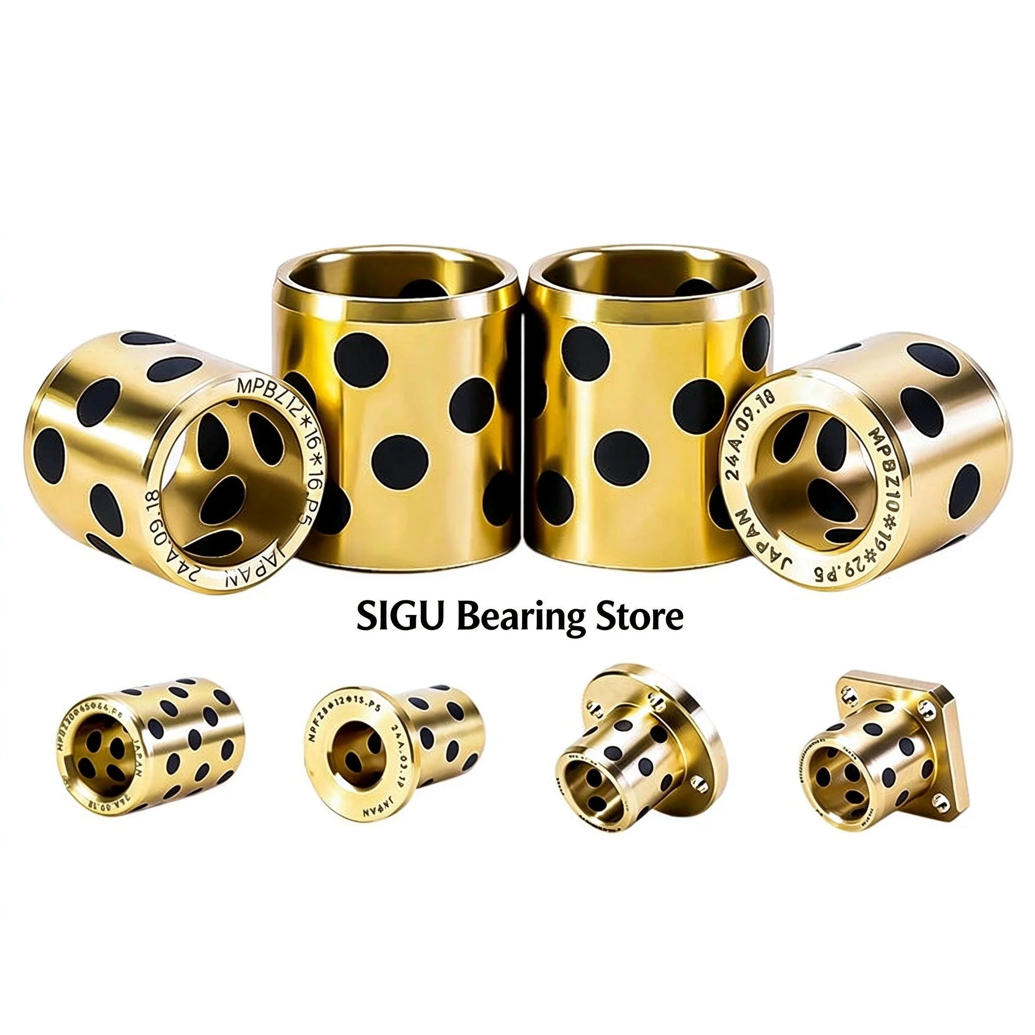 JDB 10*15*25*30 10*16*10*12*15*20*25*30*40 10*19*29*15*55*20 Graphite Inlaid Copper Bearing Sleeve