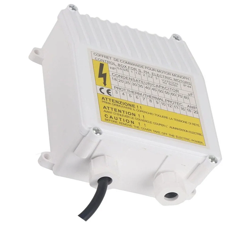 External Control Box,0.75KW Built-in Control Box For Submersible Water Pump, Well Pump, Switch Box For Household Pump Water Pump