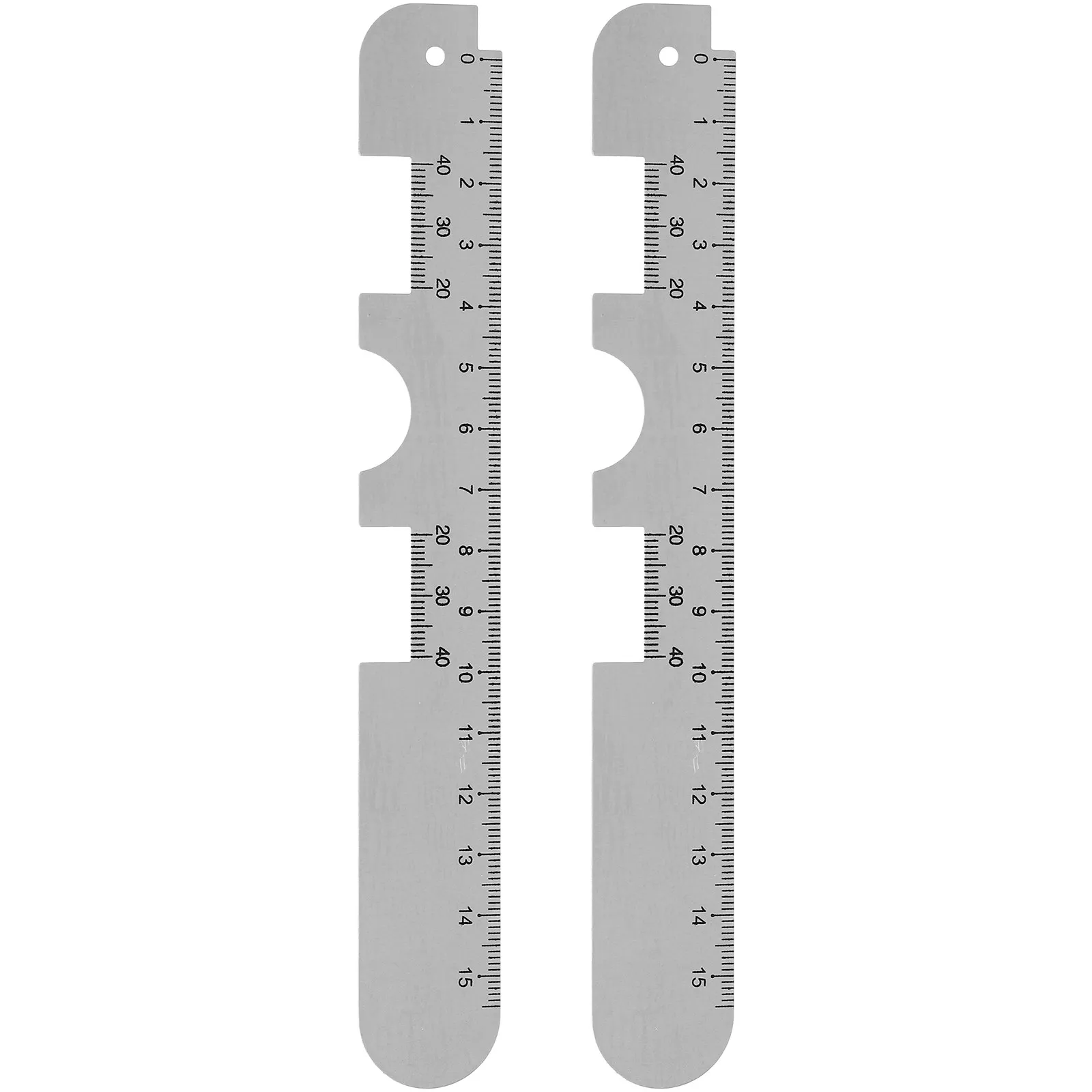 2Pcs Pupil Distance Ruler Optical Pupillometer Compact Lightweight High-Precision Measuring Ruler for Eyeglass Fitting and