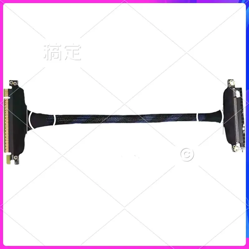 

AP-PCIE 5.0 X16 Cable Gen5 Server Silver-Plated Lossless Soft Cable GPU Adapter Cable For RTX 5090 Graphics Card 30CM
