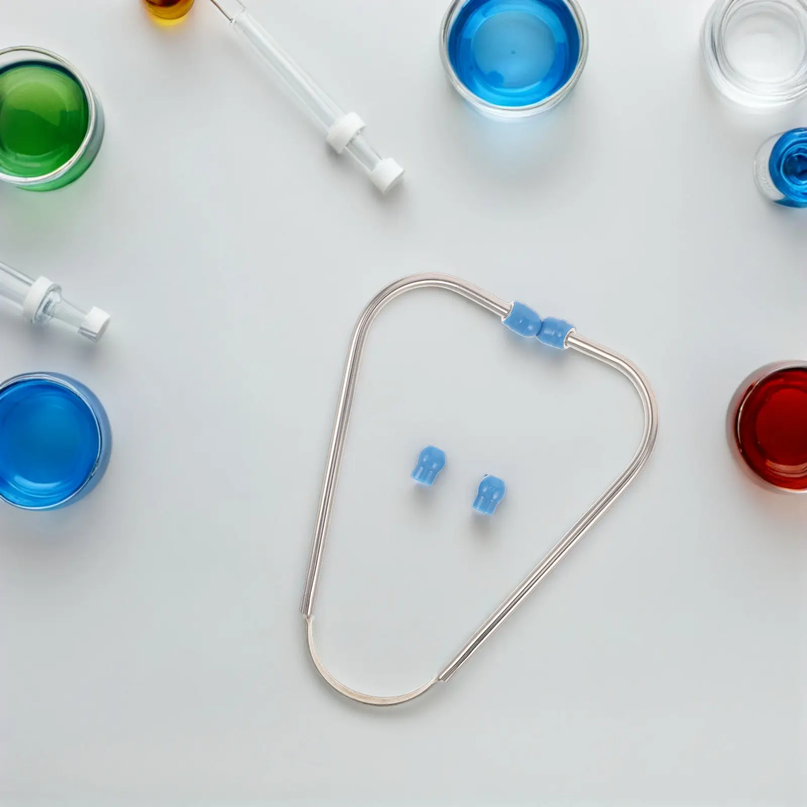 1Set Stethoscope Ear Piece Replacement Soft Silicone Tips Noise Isolating Nursing Accessories for Professionals