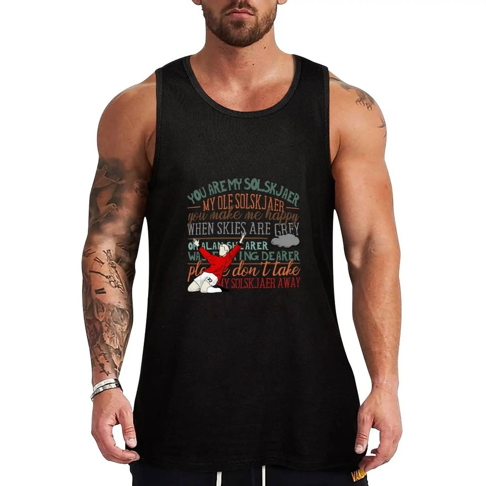 my ole solskjaer Tank Top gym for men Men's summer clothes 2024