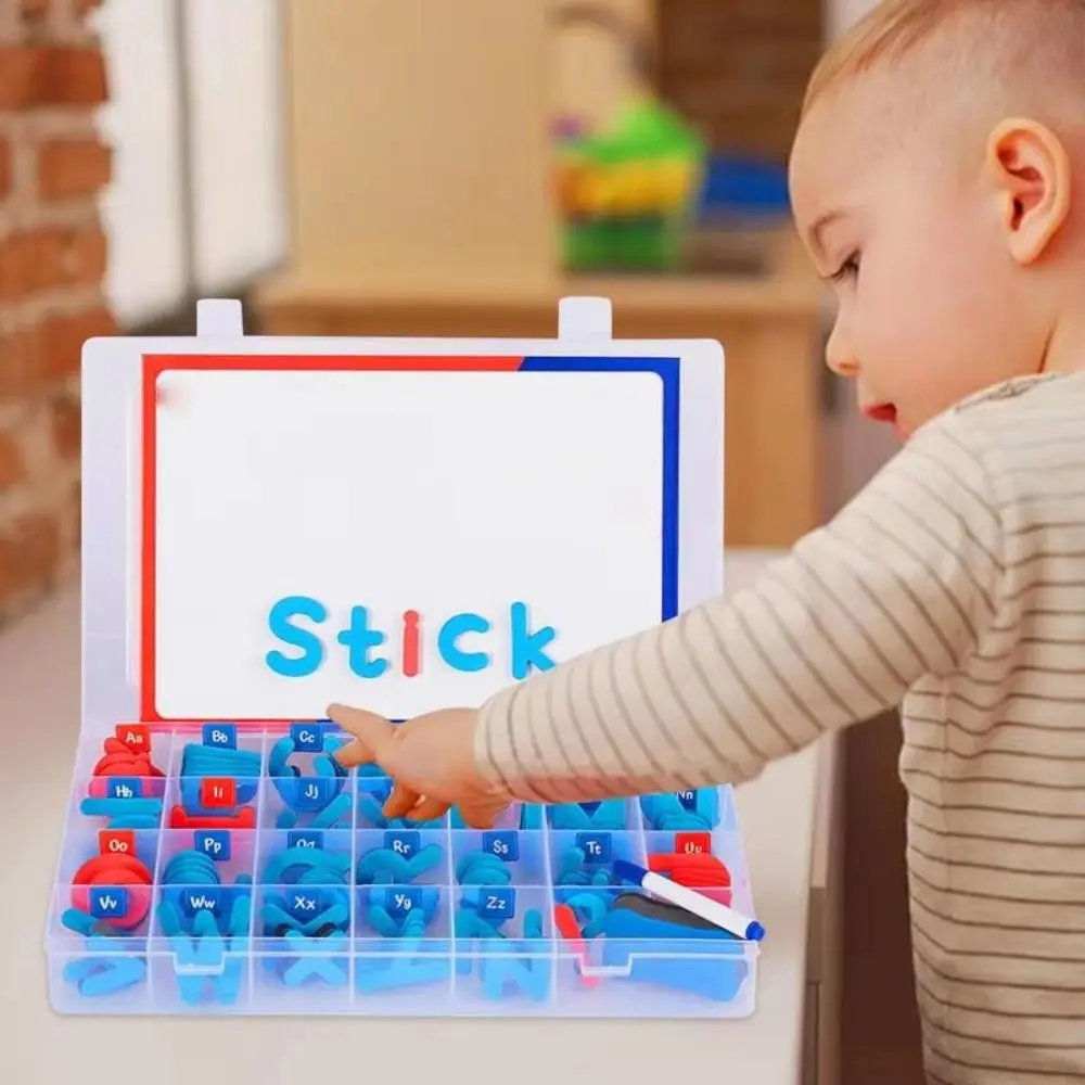 

26 English Letters Magnetic Blackboard Board Toys Game Blocks IQ Game Letter Magnet Sticker Toys Early Educational Portable