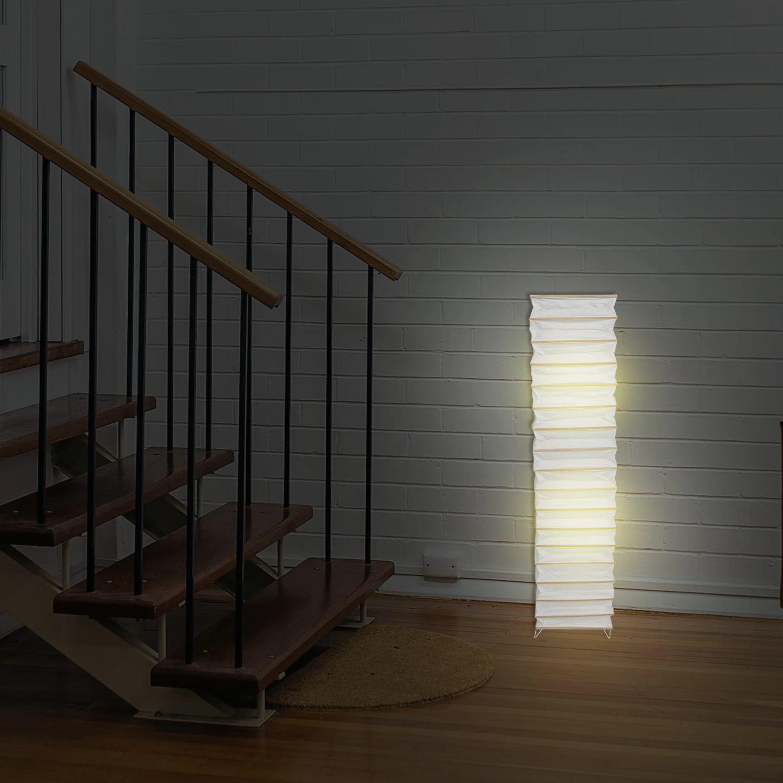 

Paper Floor Lamp Cover Vertical Lampshade Simple Chic Light Shade Fashionable Lamp Shell Decorative for Bedroom