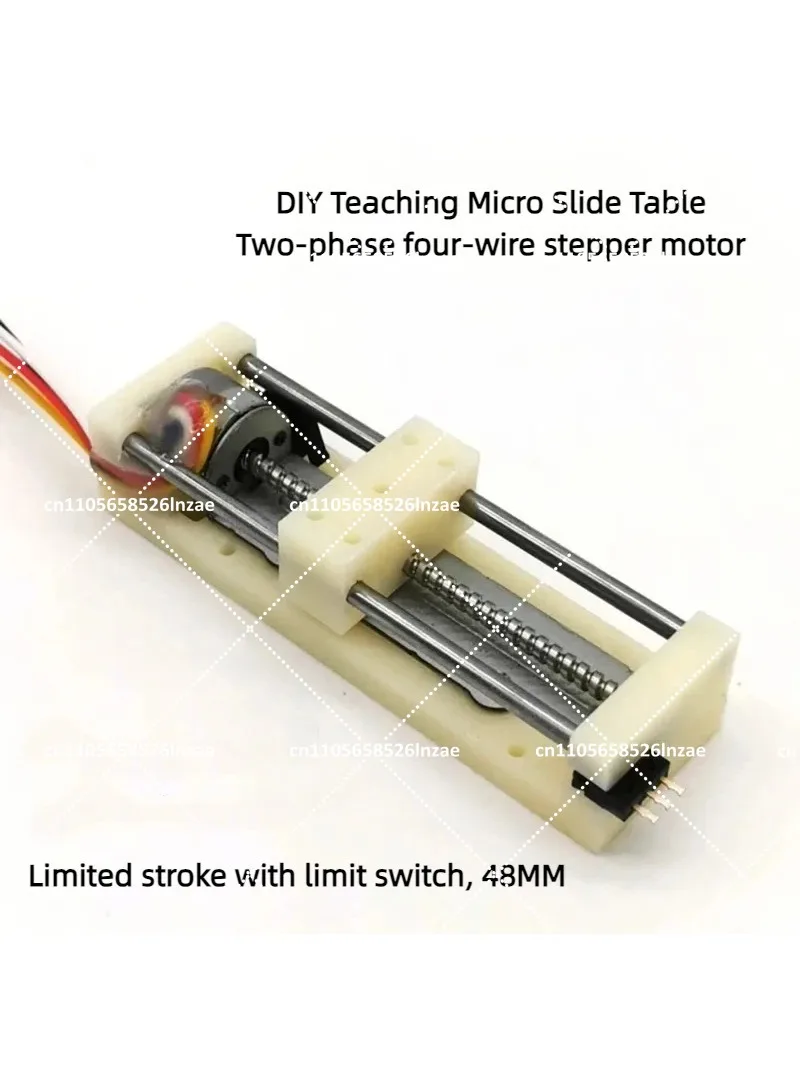 Miniature Sliding Table with Stepper Motor and Limit Switch for DIY Optical Drive Projects