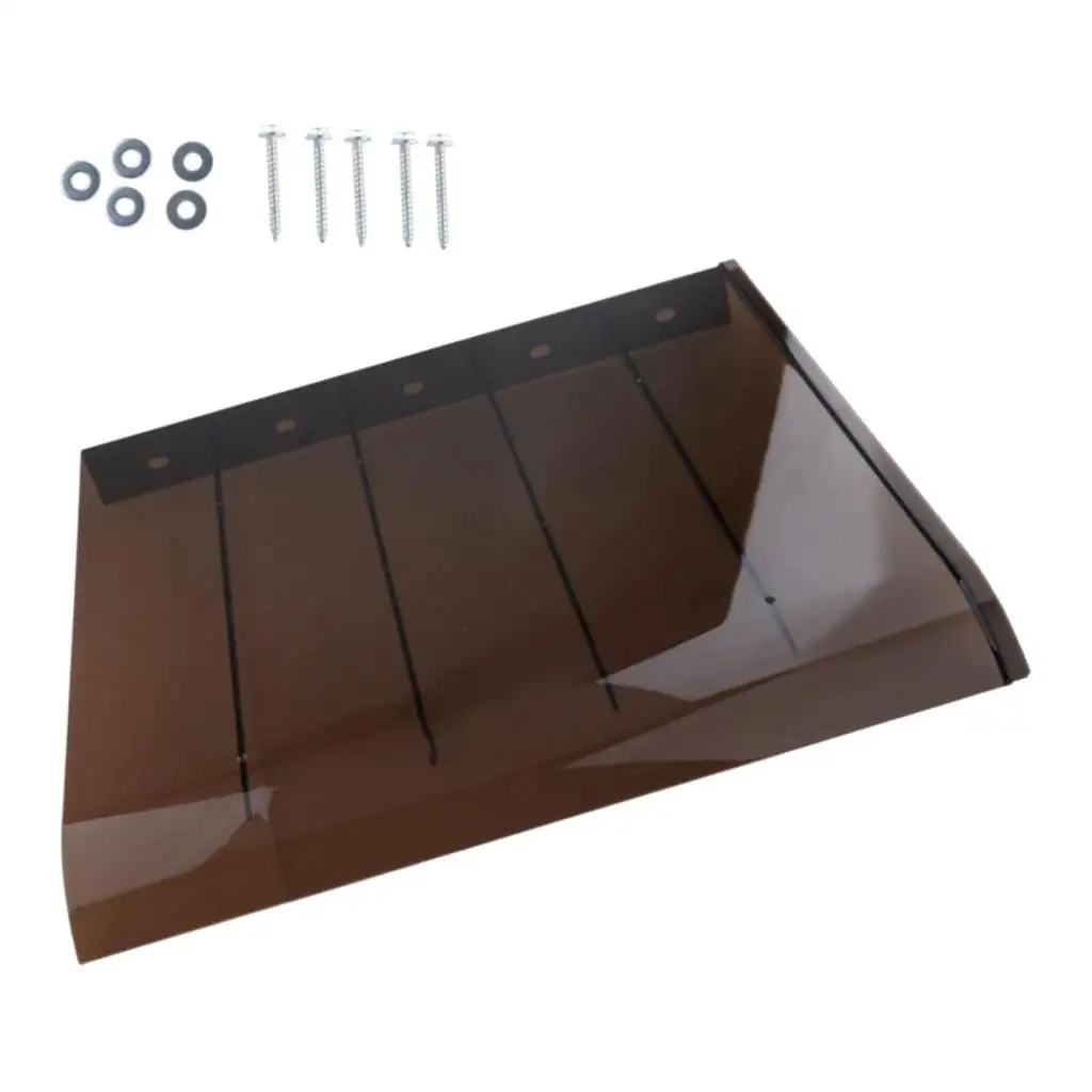 Weatherproof PC Window Awning Door Canopy for Front Door Garden Balcony Sun Rain Shelter Cover Easy Install Modern view 2