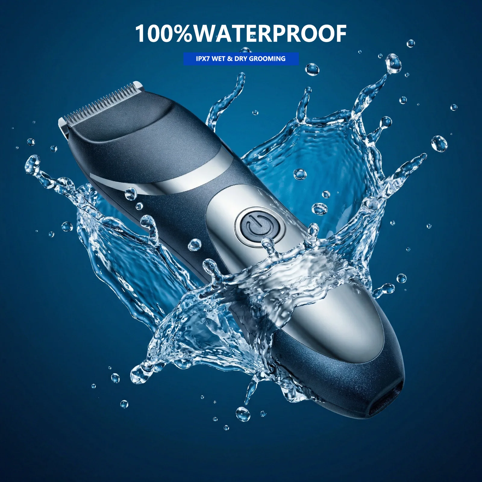 Electric Body Groin Trimmer for Men Manscaping Groomer Pubic Hair Shaver Ceramic Blade IPX7 Waterproof USB-C Clipper view 4
