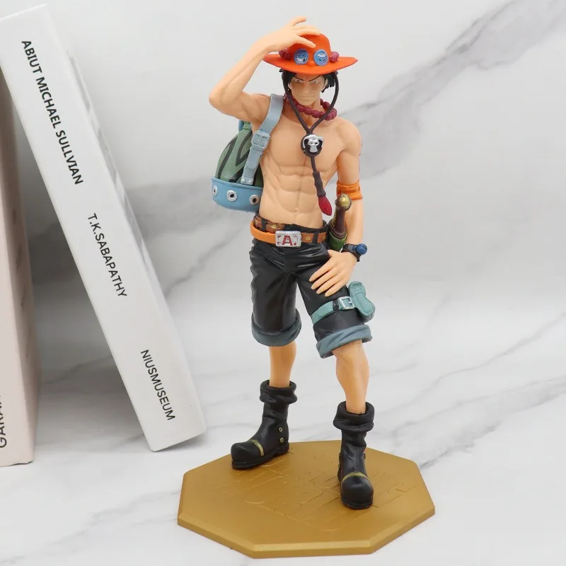 23cm One Piece Portgas D Ace Anime Figure room Ornament Action Figures Model Doll Toys Statue Figurine Collection for kids gifts