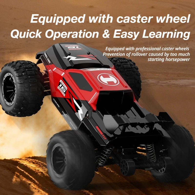 New 1:16 Scale 4WD 2.4GHz RC Rock Crawler Off-Road Racing Car Model Remote Control Truck Toy for Boys Kids