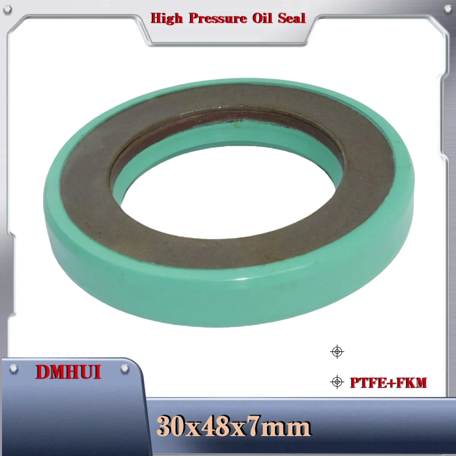 

Shaft seal 30x48x7/PTFE+FKM Injection Machine Swinging ,Used in Hydraulic Pump/Motor Rotary Shaft Seal 30X48X7
