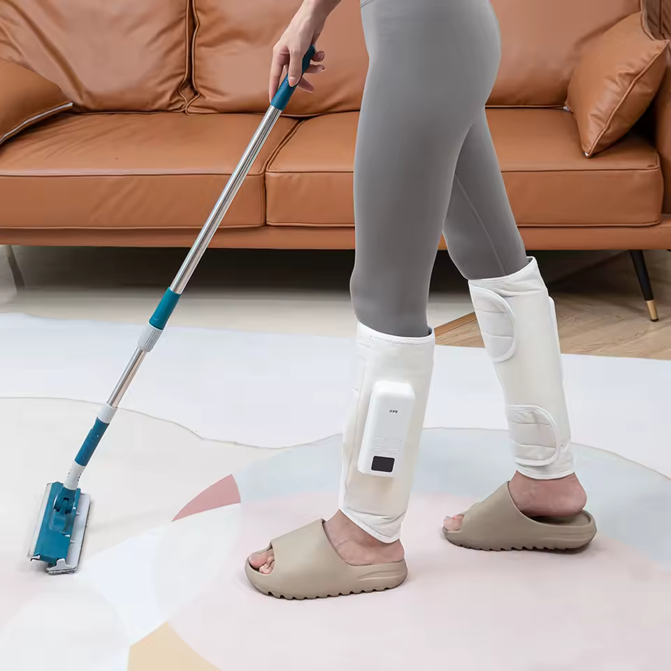 종아리 마사지기 착용