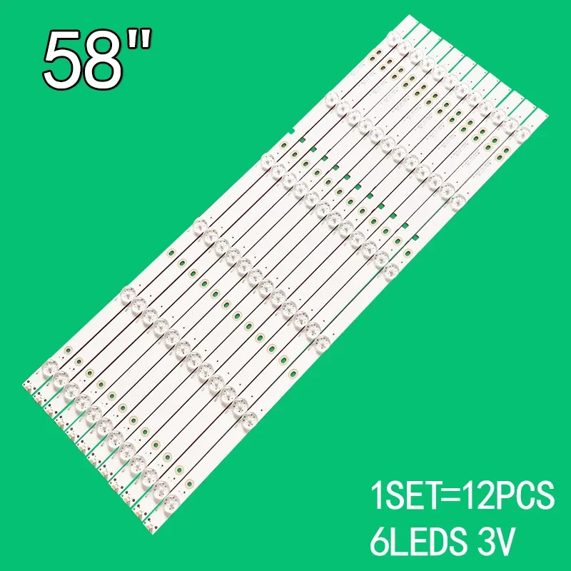 LED backlight strip For LED58M5000U LED58EC550UA 58M5000UW JL.D58061330-003BS-M