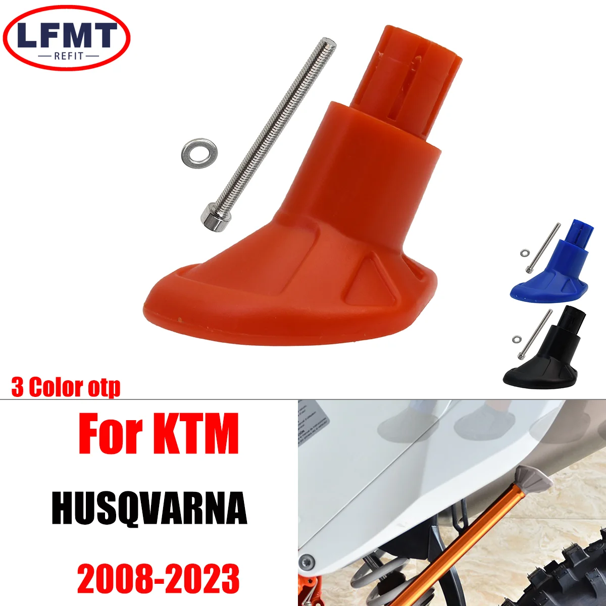 For KTM XC XCW XCF EXC TE EXCF FE FX TX 150 200 250 300 450 500 2008-2023 Motocross ABS Plastic Side Stand Kick Stand Base Foot