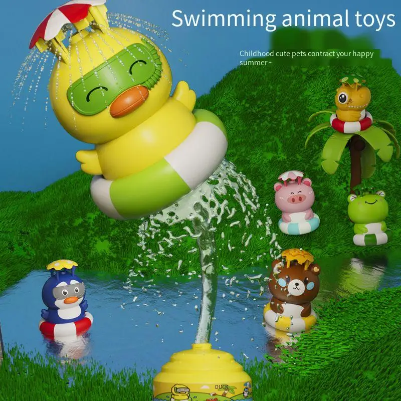 

Kid Summer Outdoor Water Flying Toy Space Water Jet Rocket Sprinkler Rotating Spray Animal Outdoor Summer Kids Montessori Toy