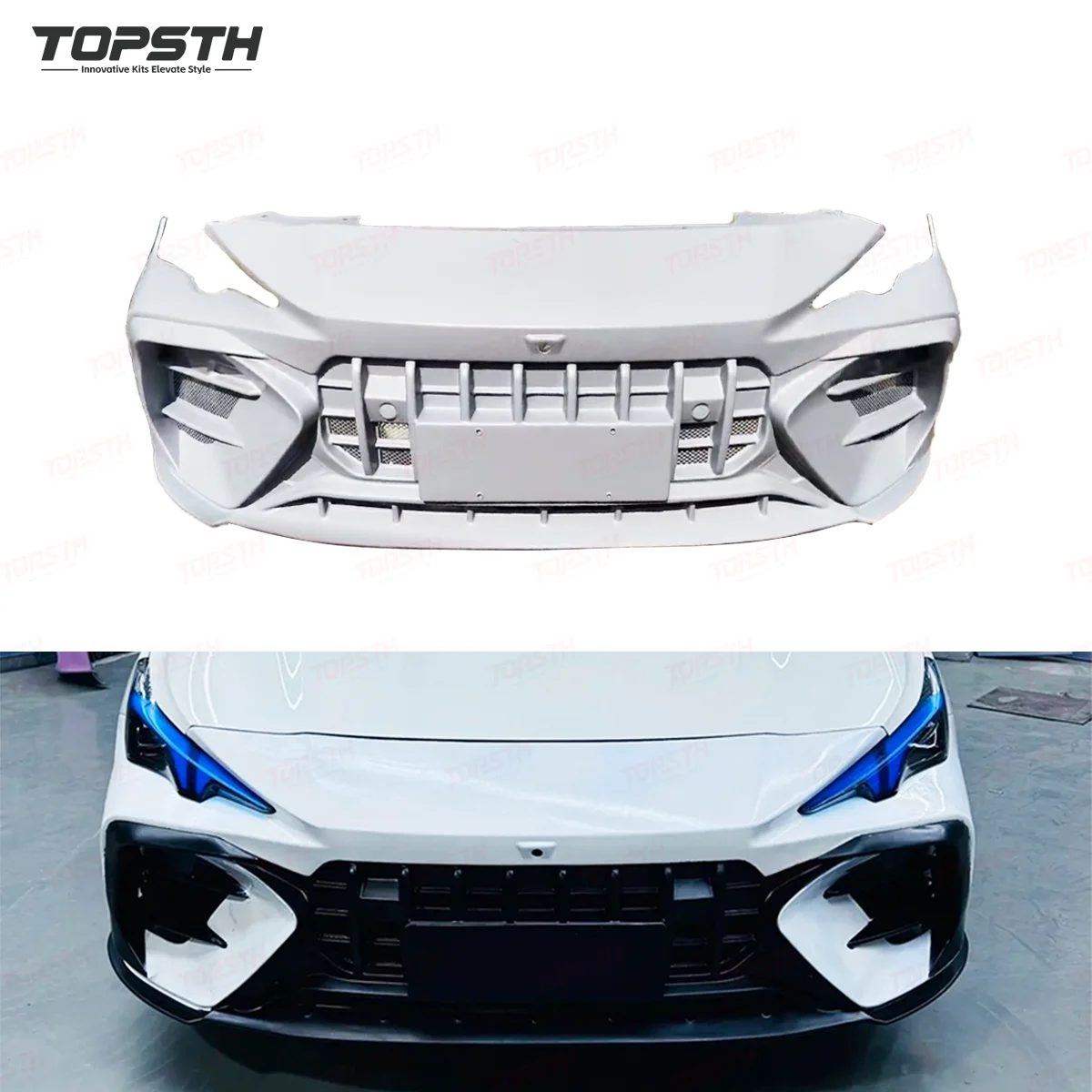 

2023+ MG7 Защита передней части Высокое качество Сменный бампер из АБС-пластика в стиле AMG Новое состояние