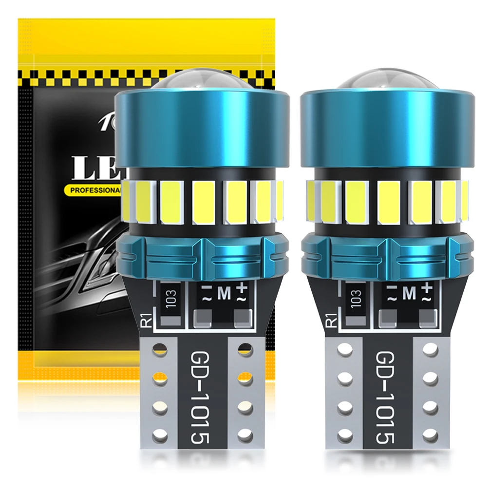 

T10 Led Canbus W5W Led Bulbs 168 194 Car Interior Lights Signal Lamp Dome Reading License Plate Light Auto 12V 6000K White