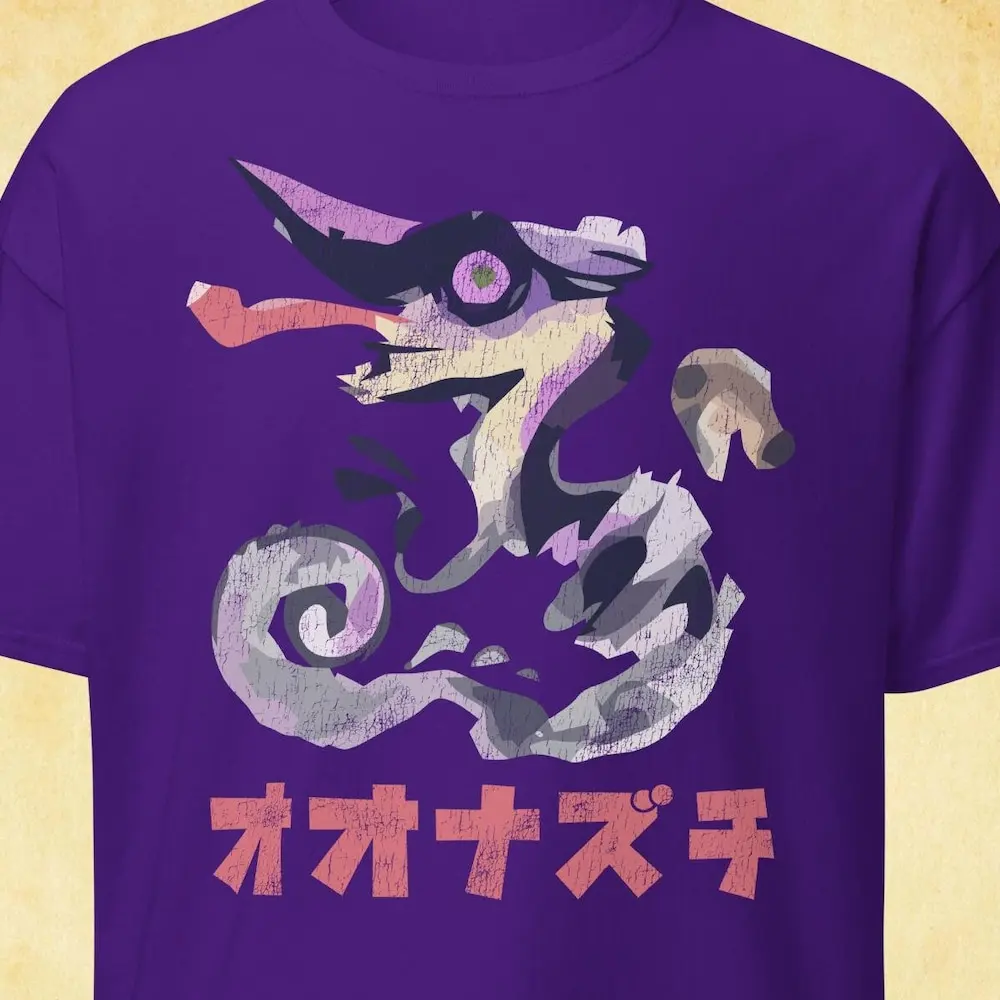 Monster Hunter Chameleos T Shirt Mhr Rise Fan Art Japanese Game Merch