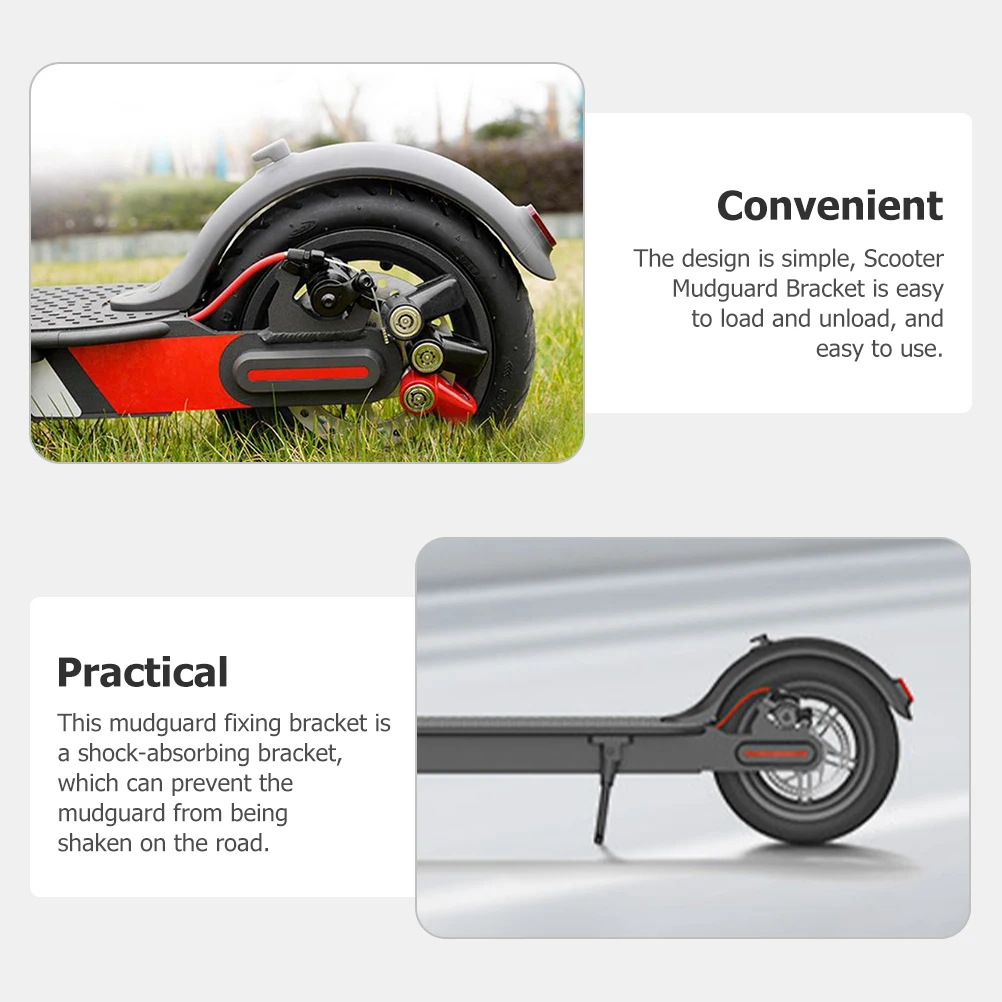 

1 set Universal Mudguard Bracket Front Rear Shockproof Support Rack For Electric Scooter Parts Easy Install Sturdy Dustproof