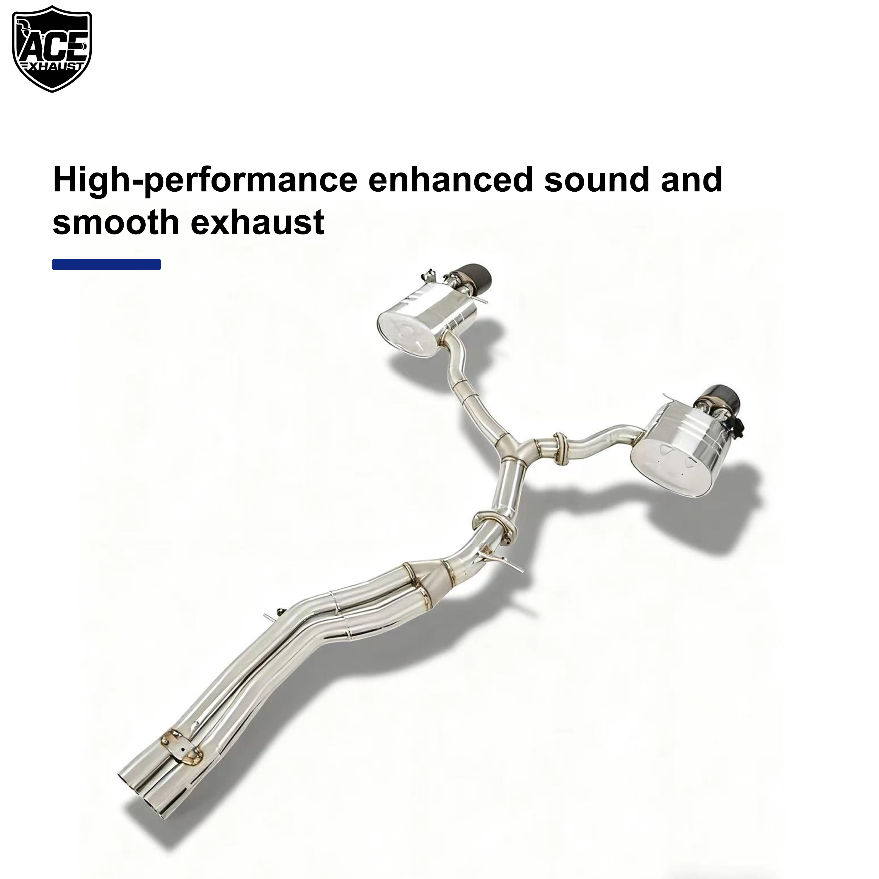 ACE Klappenauspuff für Audi RS4 RS5 B9 2.9T Valvetronic Catback Hochwertige SUS304 Auspuffanlage mit Fernbedienung – Detail 5