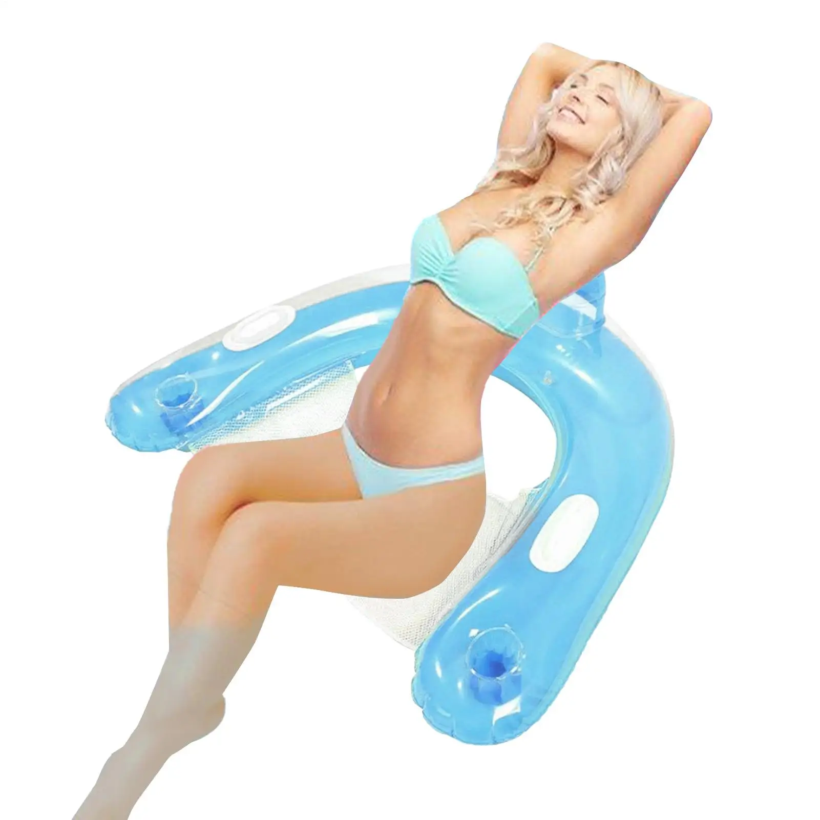 

Chair Floats For Adults Inflatable Pool Floats For Adults Heavy Duty Swimming Lounger Floating Bed For Relaxation Play Party